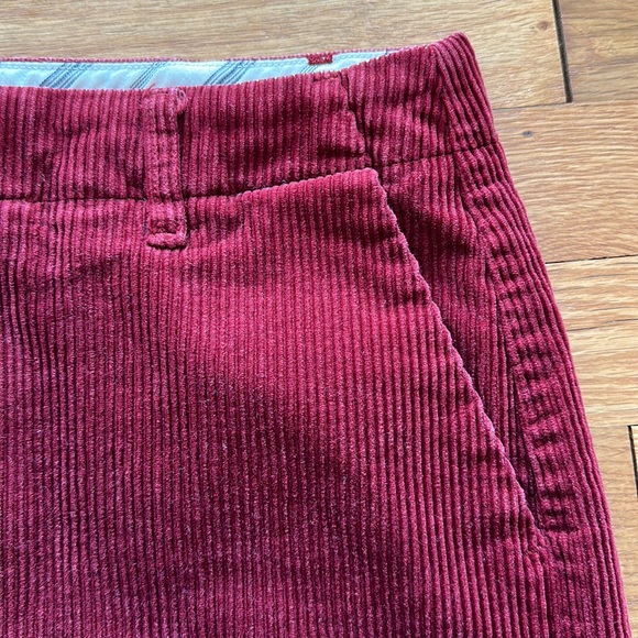 Uniqlo Ines De La Fressange Maroon Corduroy Front-Buttoned Skirt - Picture 3 of 8